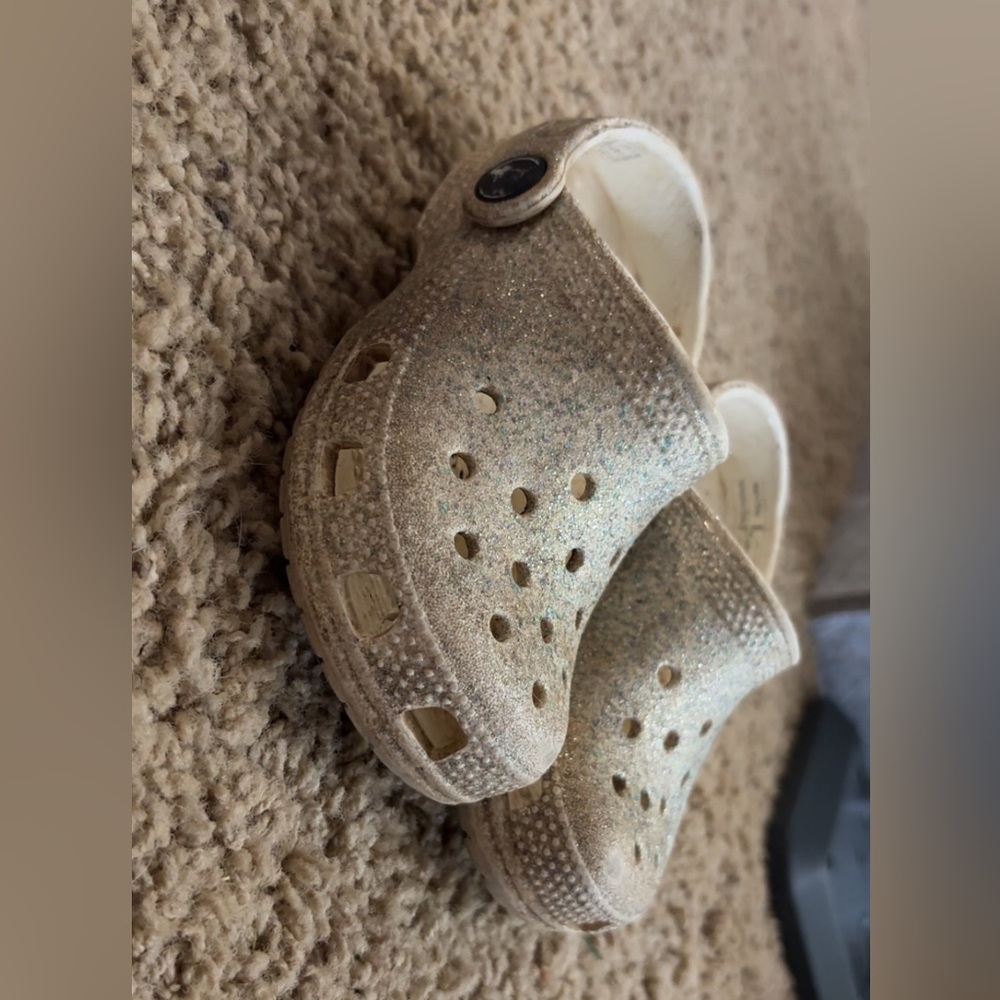 Toddler Girls Glitter Crocs